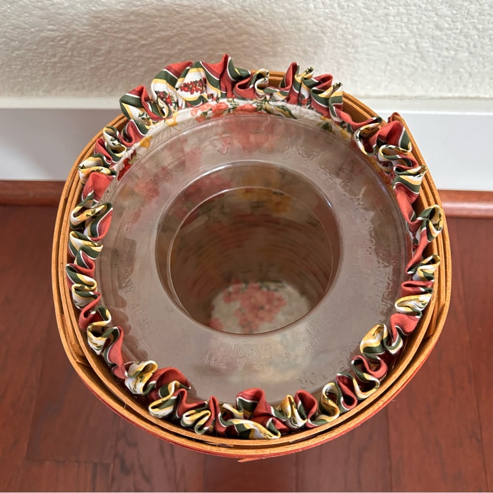 Vintage 1998 Longaberger May Series Snapdragon Basket & Tie-On Ceramic Label - Picture 6 of 9